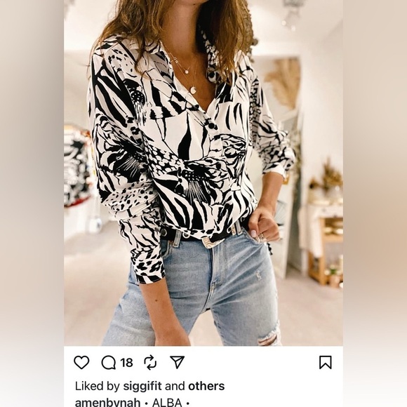 Amen by Nah Tops - Amen by Nah “Alba” button up